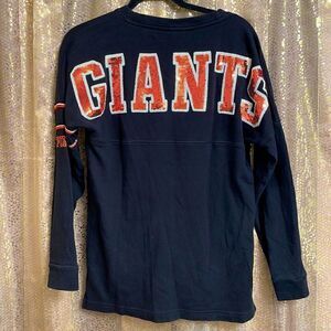PINK Victoria’s Secret SF Giants MLB sequin bling sweater, size XS oversized
